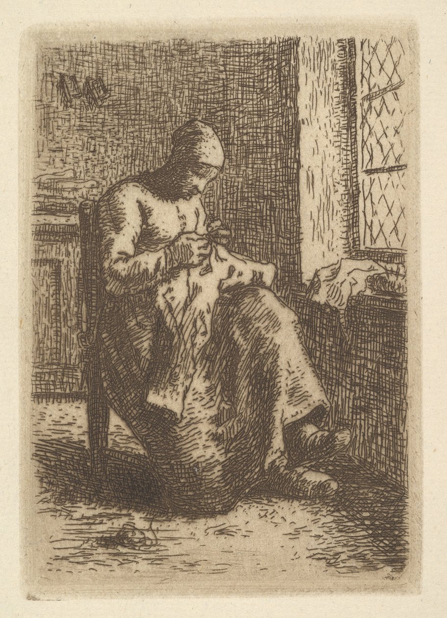 De rioolwerker, 1855 door Jean Francois Millet