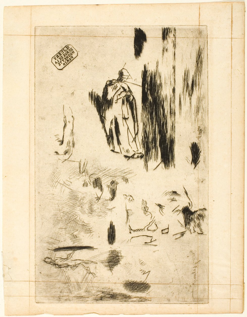 Verschillende Schetsen door Jean Francois Millet