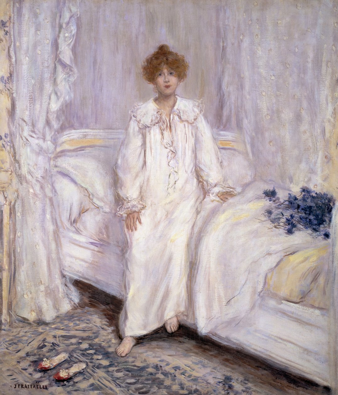Le Reveil, 1885-95 door Jean Francois Raffaelli