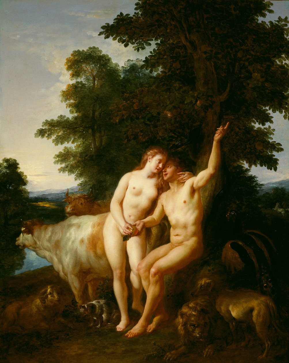 Adam en Eva door Jean François de Troy