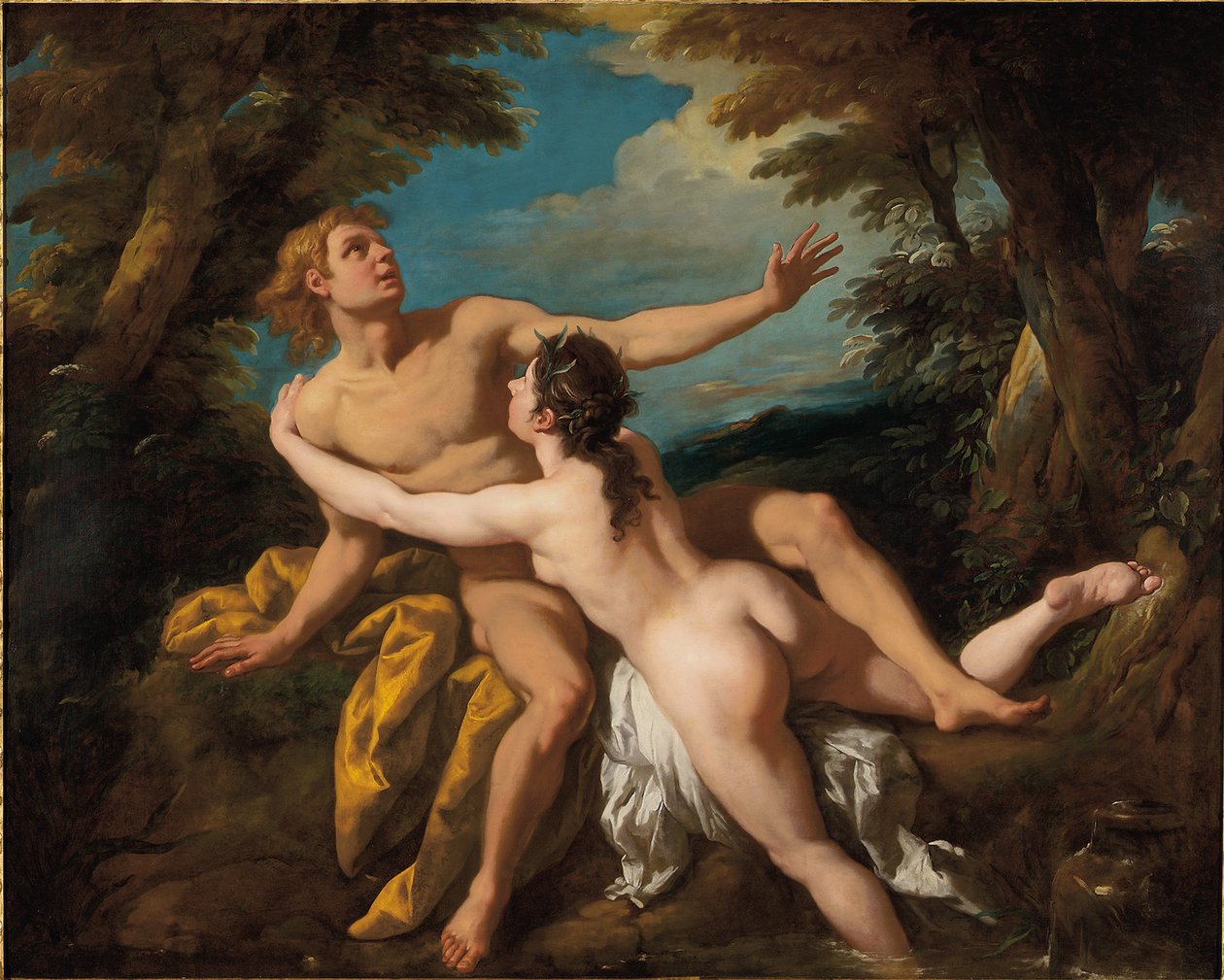 Salmacis en Hermaphroditus door Jean François de Troy