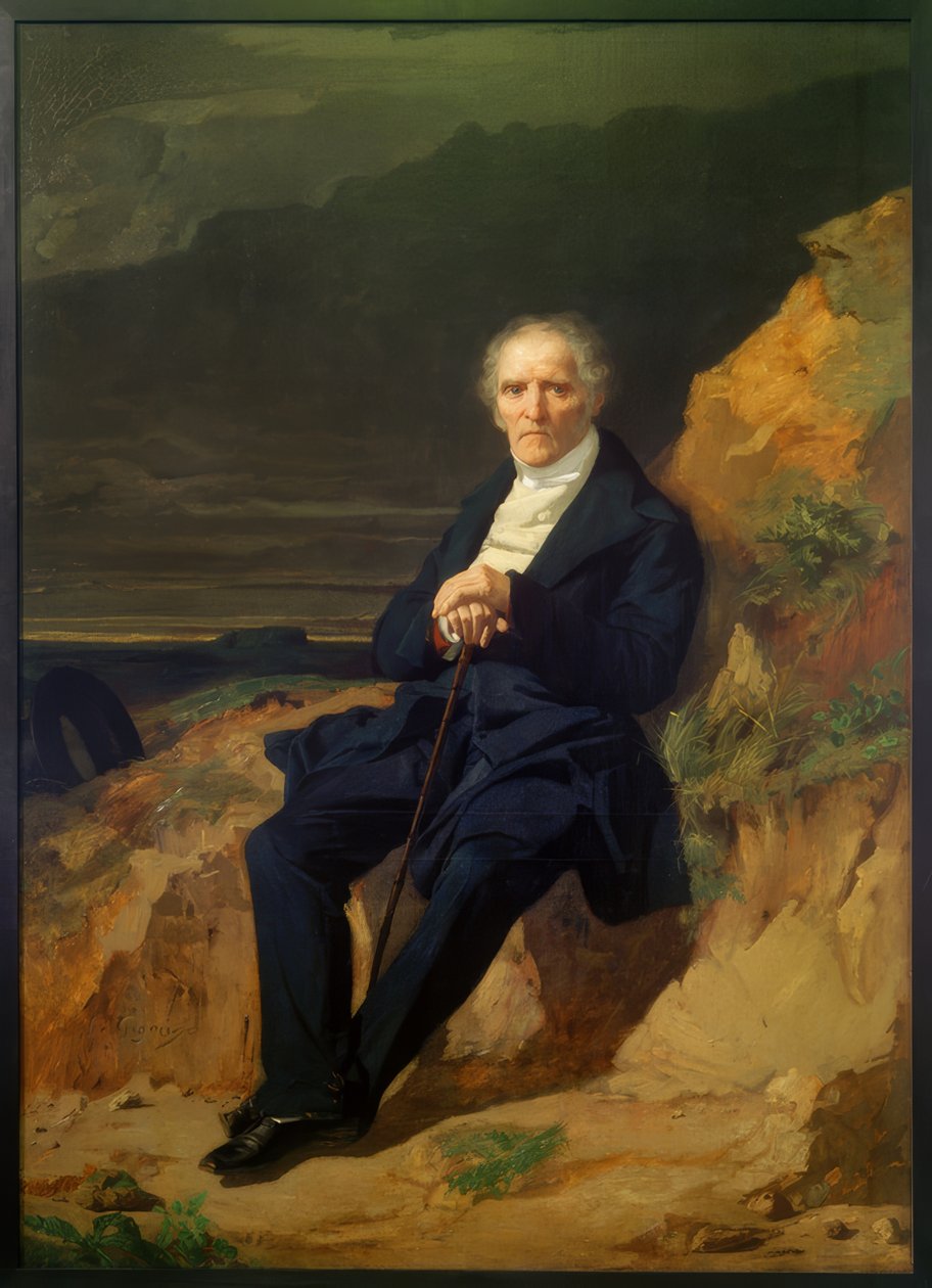 Portret Charles Fourier door Jean Francois Gigoux