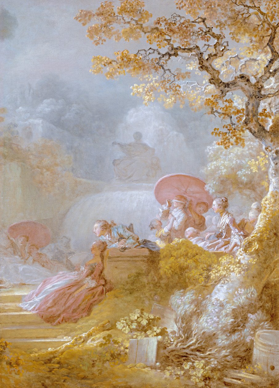 Blindemannetje (Le Colin-Maillard) ca.1755-80 door Jean Honore Fragonard
