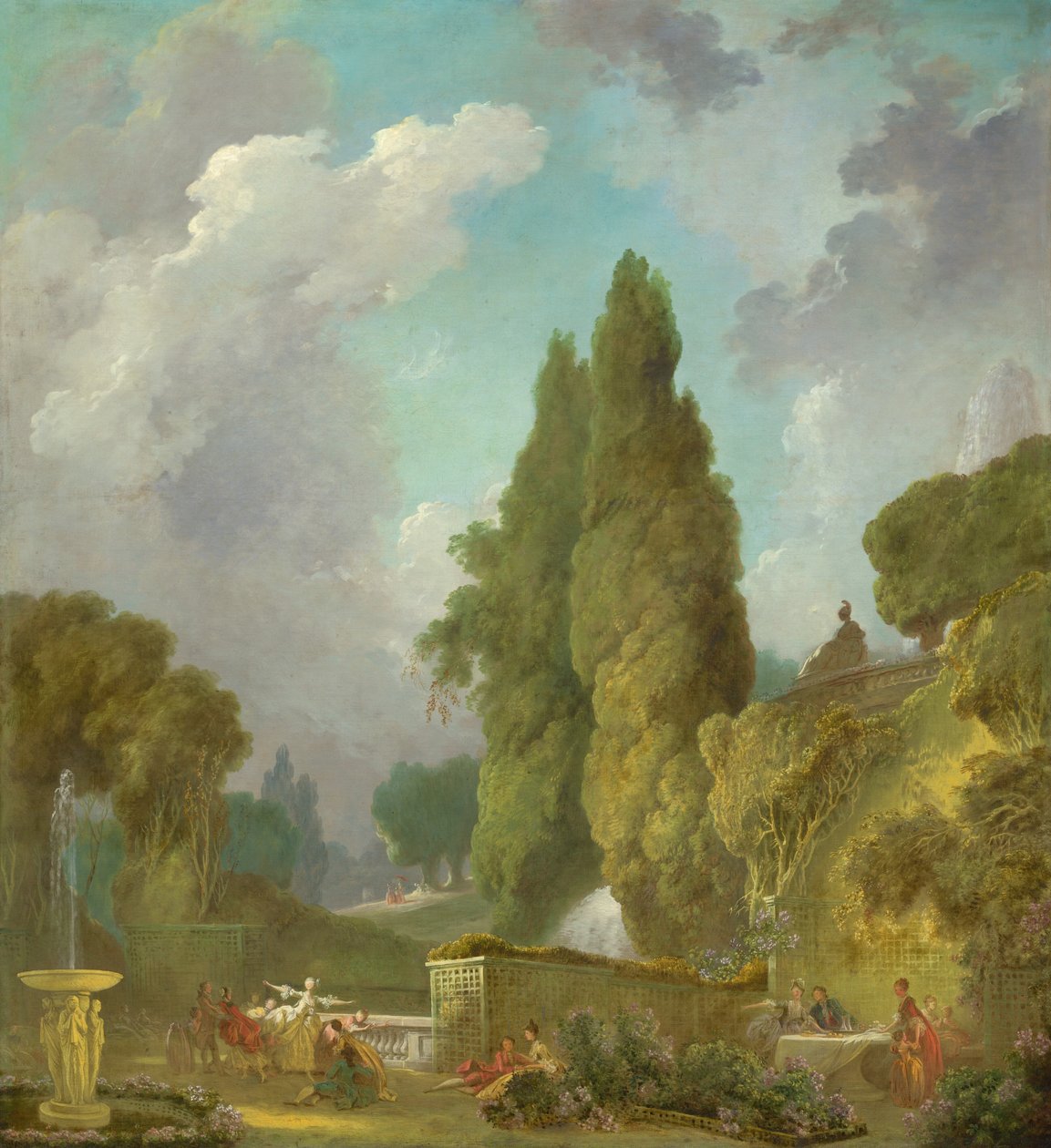 Blindemannetje, ca. 1775-1780 door Jean Honore Fragonard