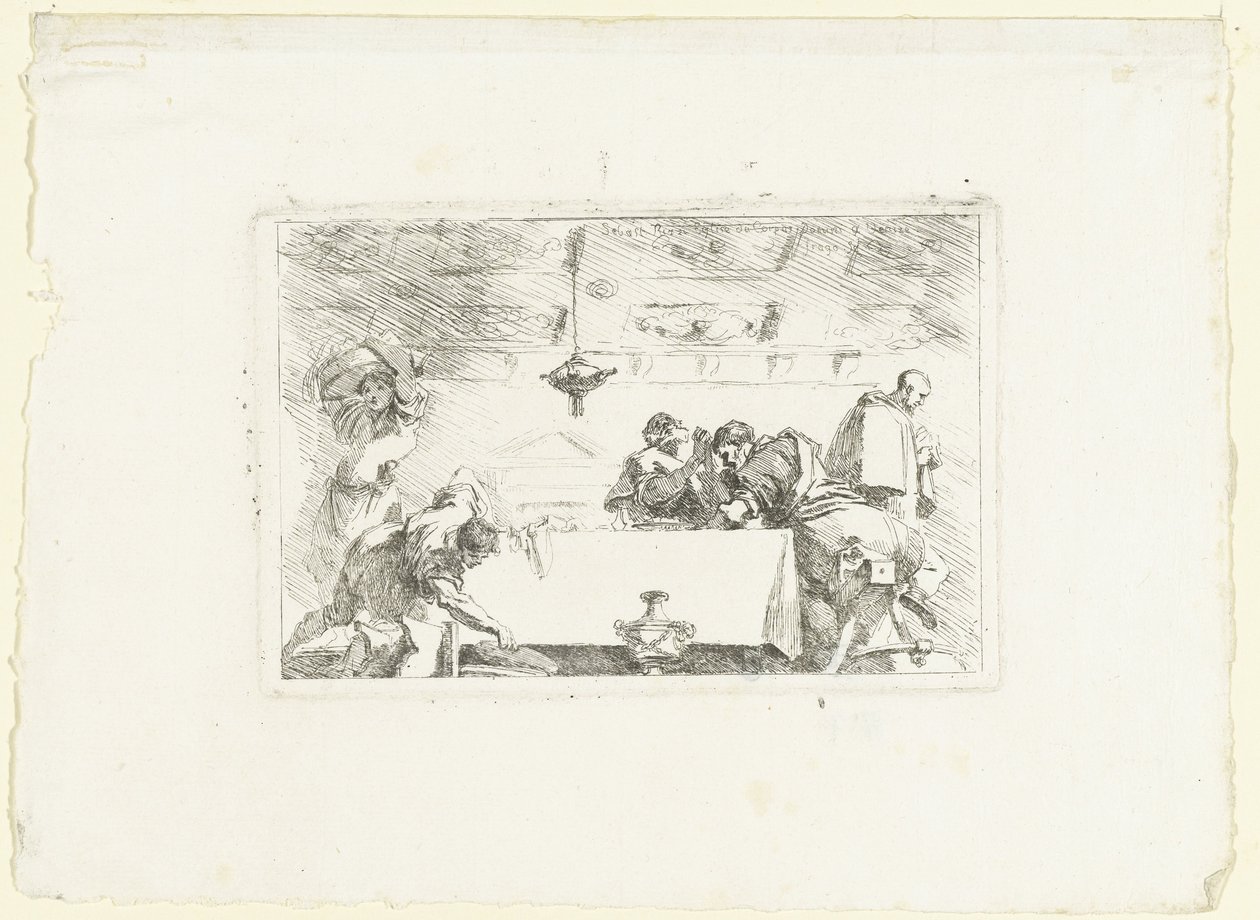 Discipelen te Emmaüs door Jean Honore Fragonard