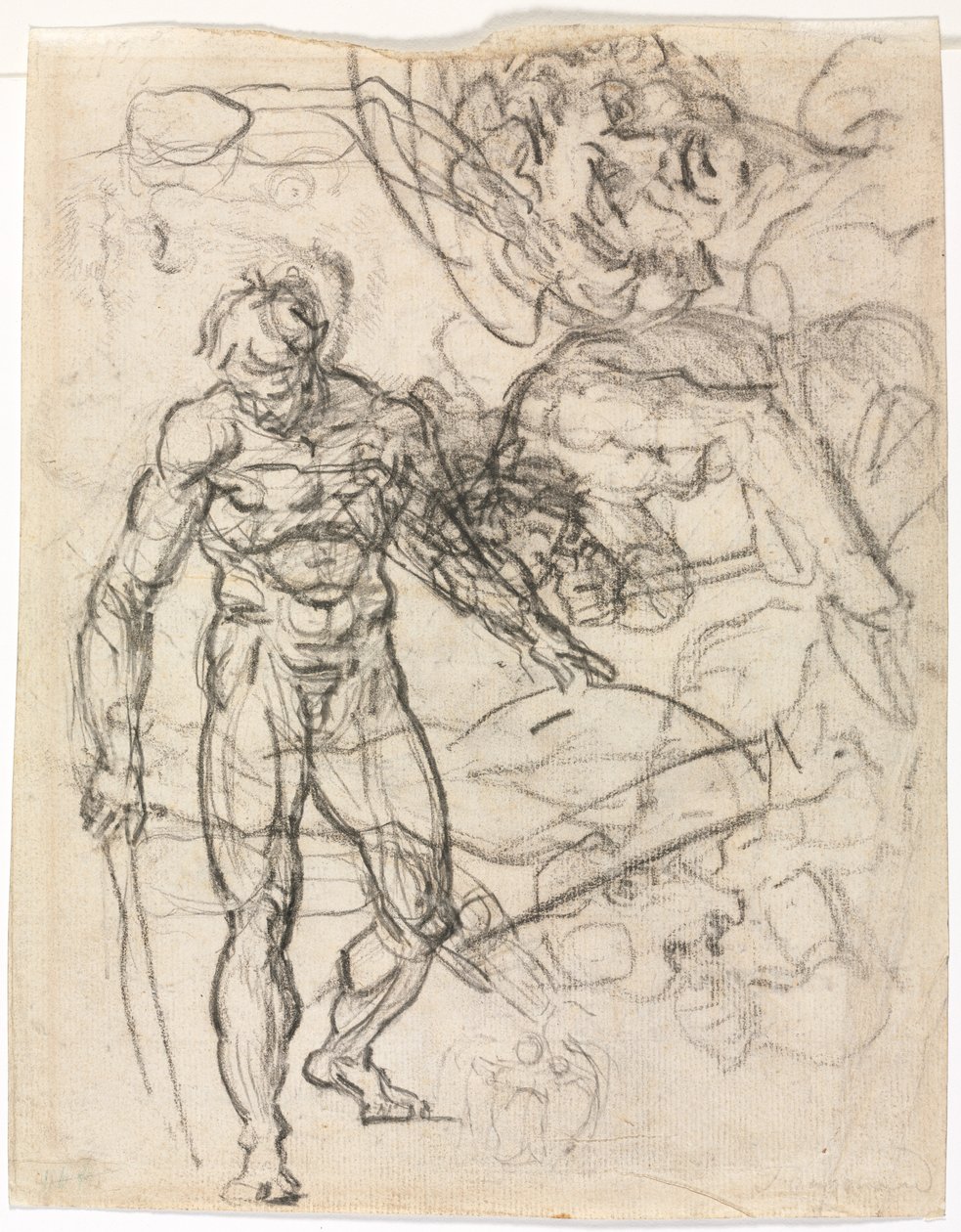 Figurenstudies verso, ca. 1761 door Jean Honore Fragonard
