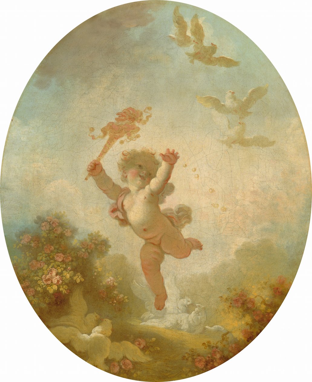 Liefde als Dwaasheid door Jean Honore Fragonard