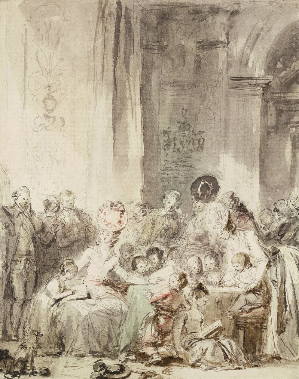 De wedstrijd Le concours door Jean Honore Fragonard