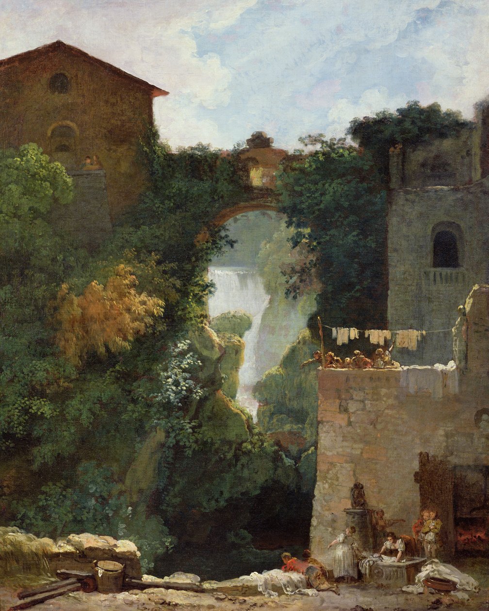 De Watervallen van Tivoli door Jean Honore Fragonard