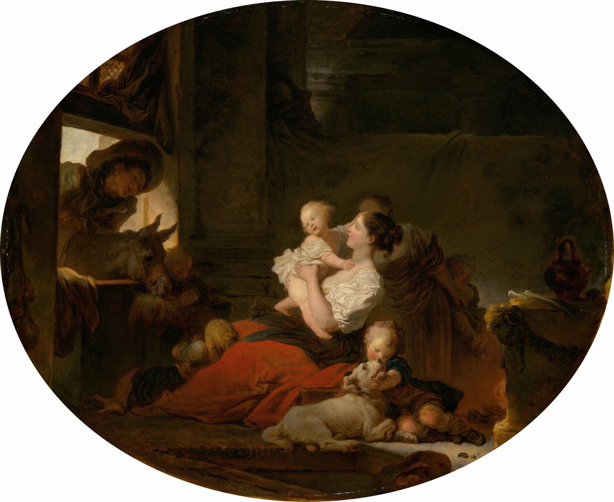 Het Gelukkige Gezin door Jean Honore Fragonard