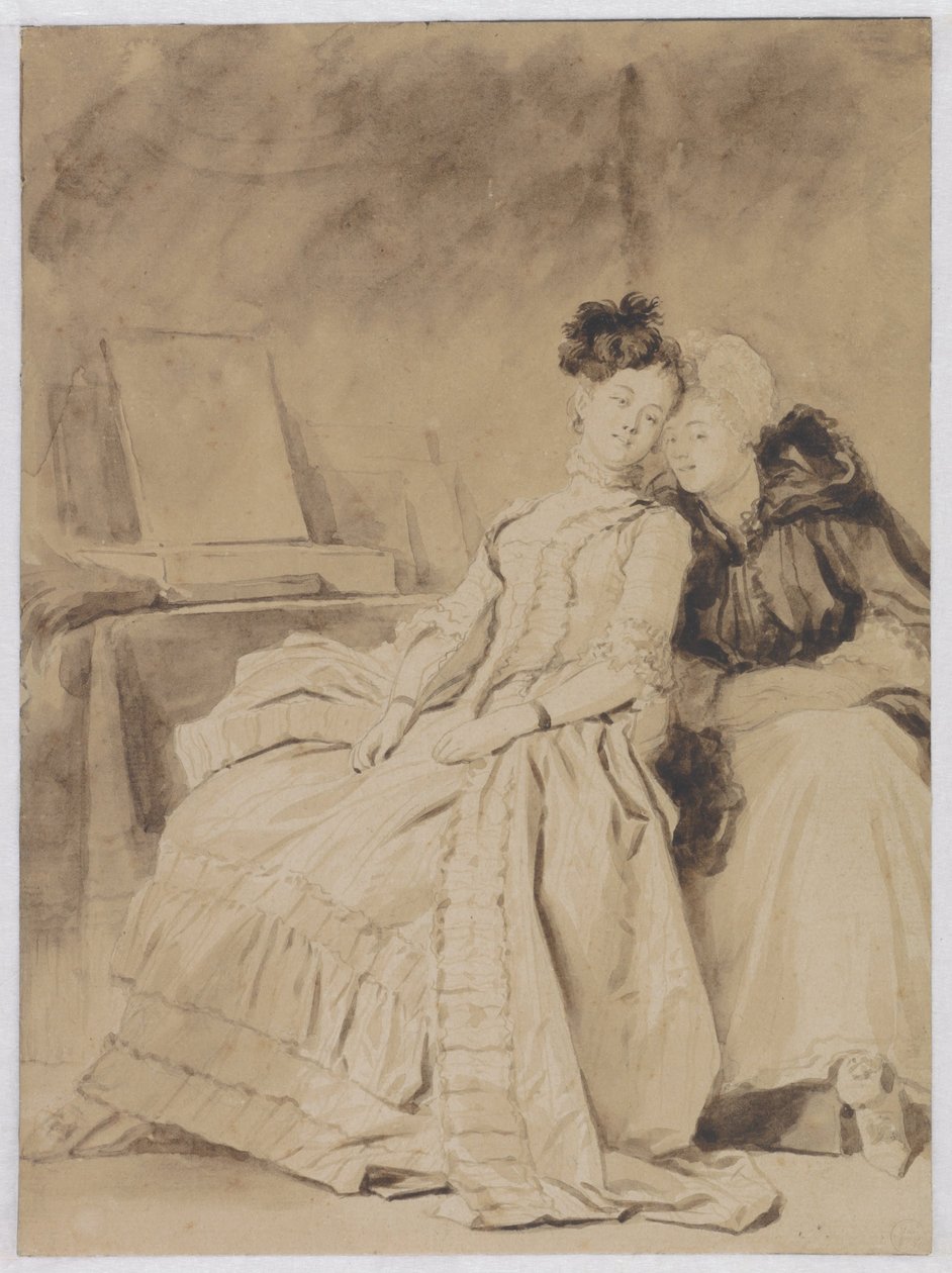 Het intieme gesprek, ca. 1778 door Jean Honore Fragonard