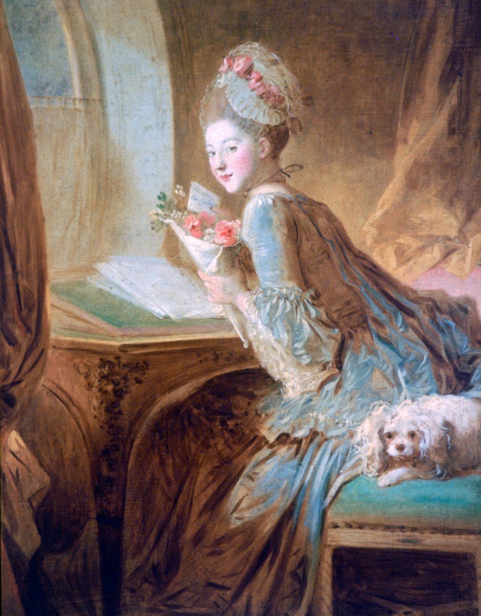 De liefdesbrief, ca. 1770 door Jean Honore Fragonard