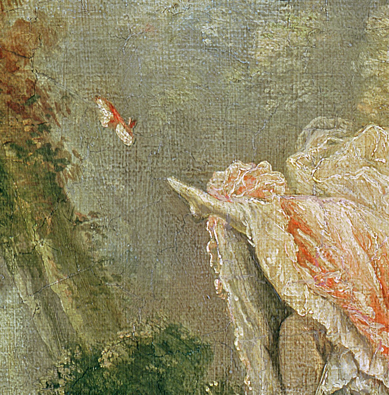 De Schommel (detail) door Jean Honore Fragonard