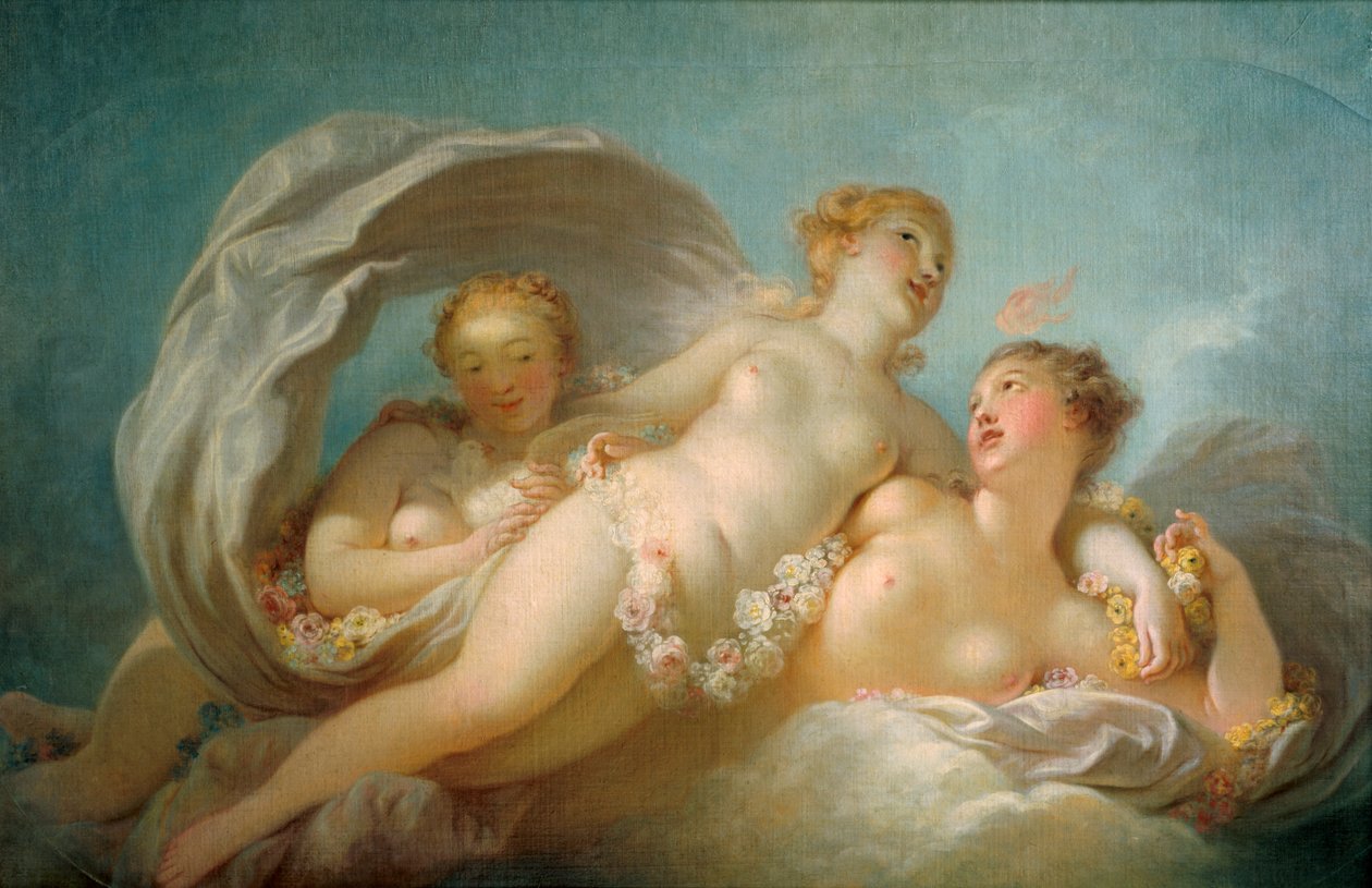 De Drie Gratiën door Jean Honore Fragonard