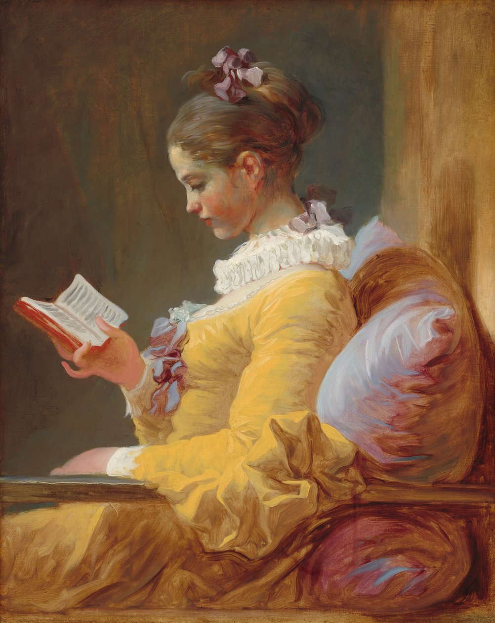 Jong Meisje Leest, ca. 1769 door Jean Honore Fragonard