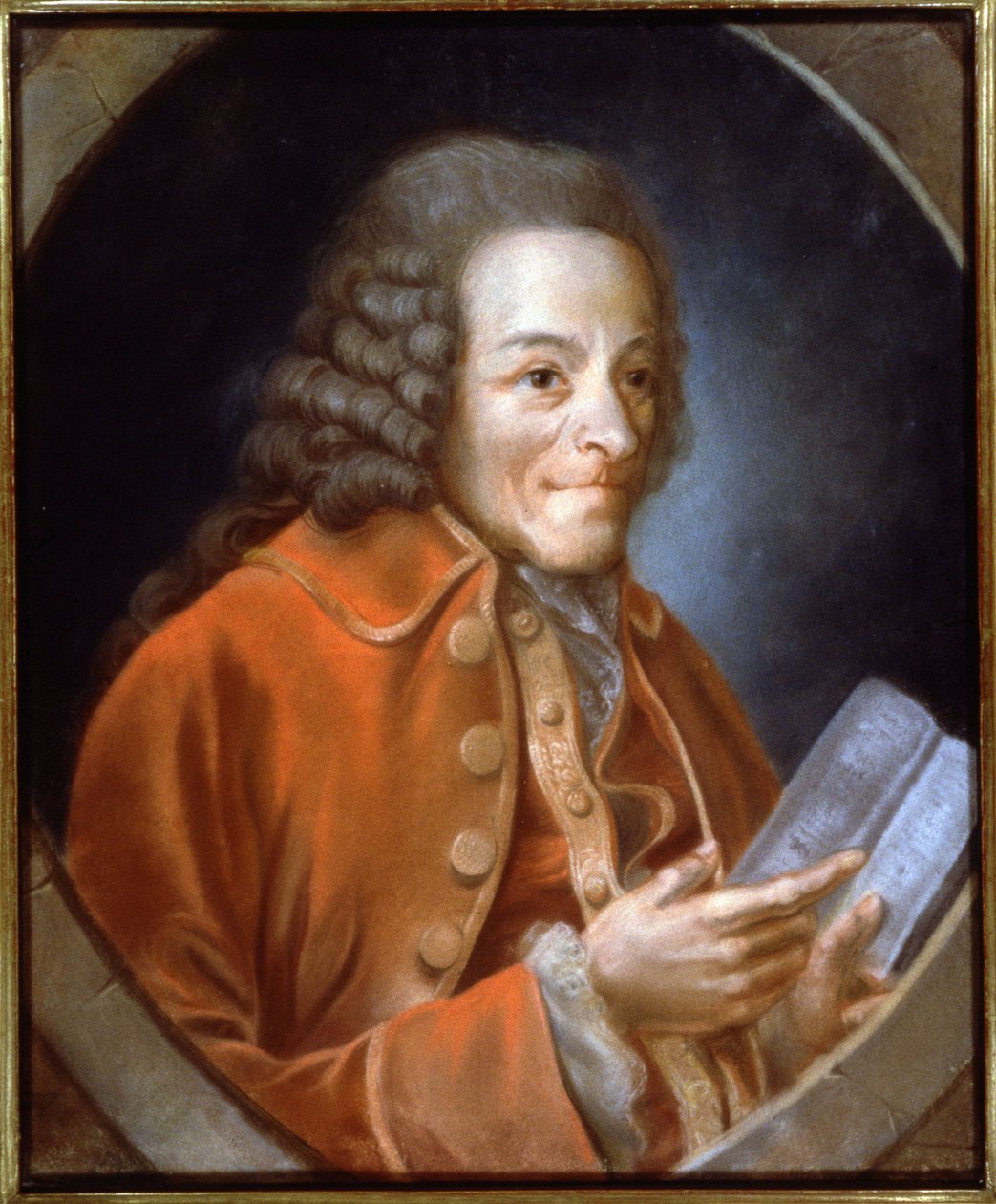Voltaire, ca. 1770-1775 door Jean Huber