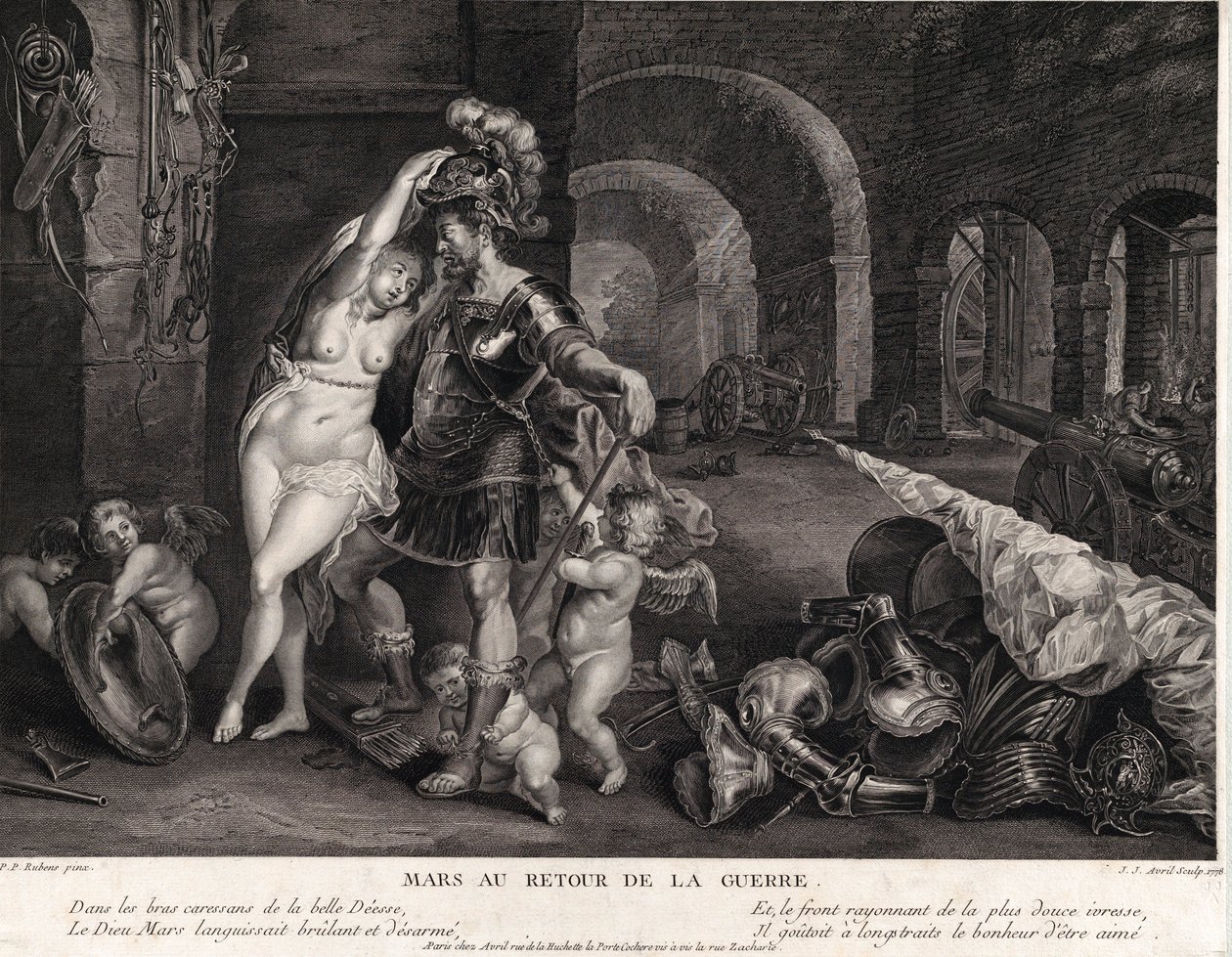 Mars terug van de oorlog door Jean Jacques Avril