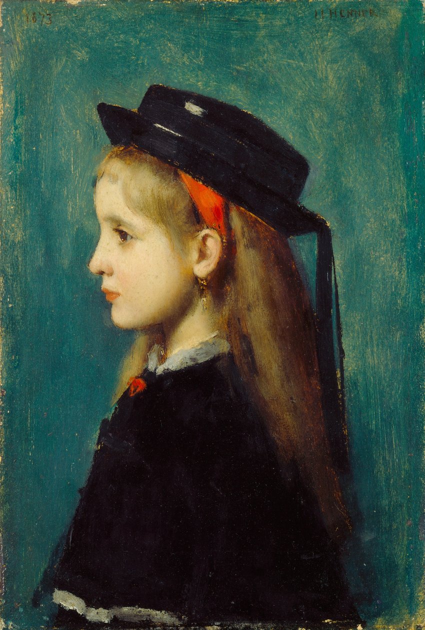 Elzasser meisje door Jean Jacques Henner