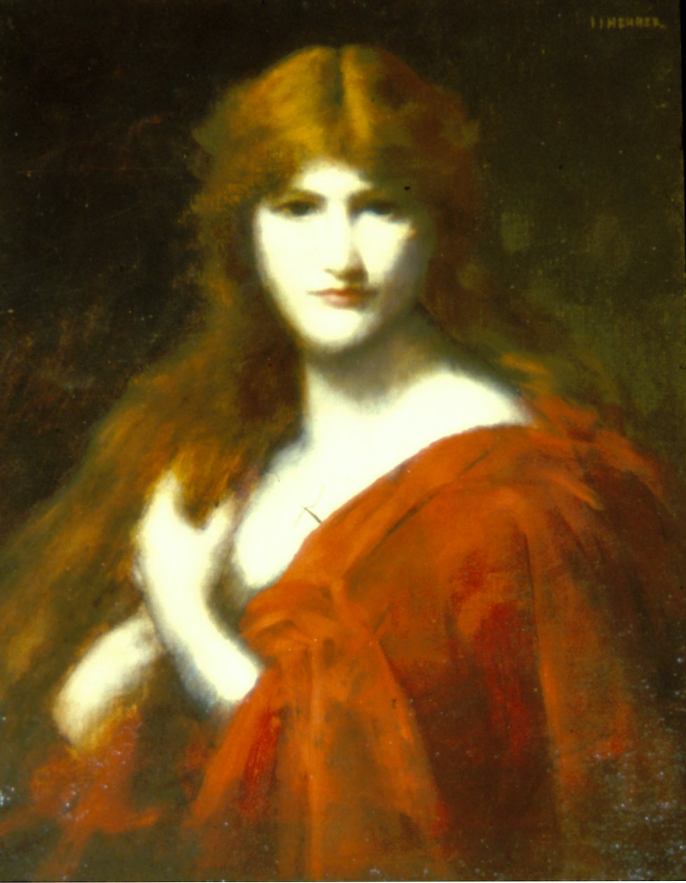 De roodharige door Jean Jacques Henner