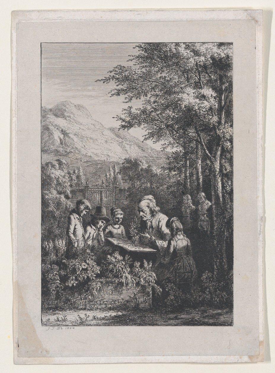 De botanie les, 1804 door Jean Jacques de Boissieu