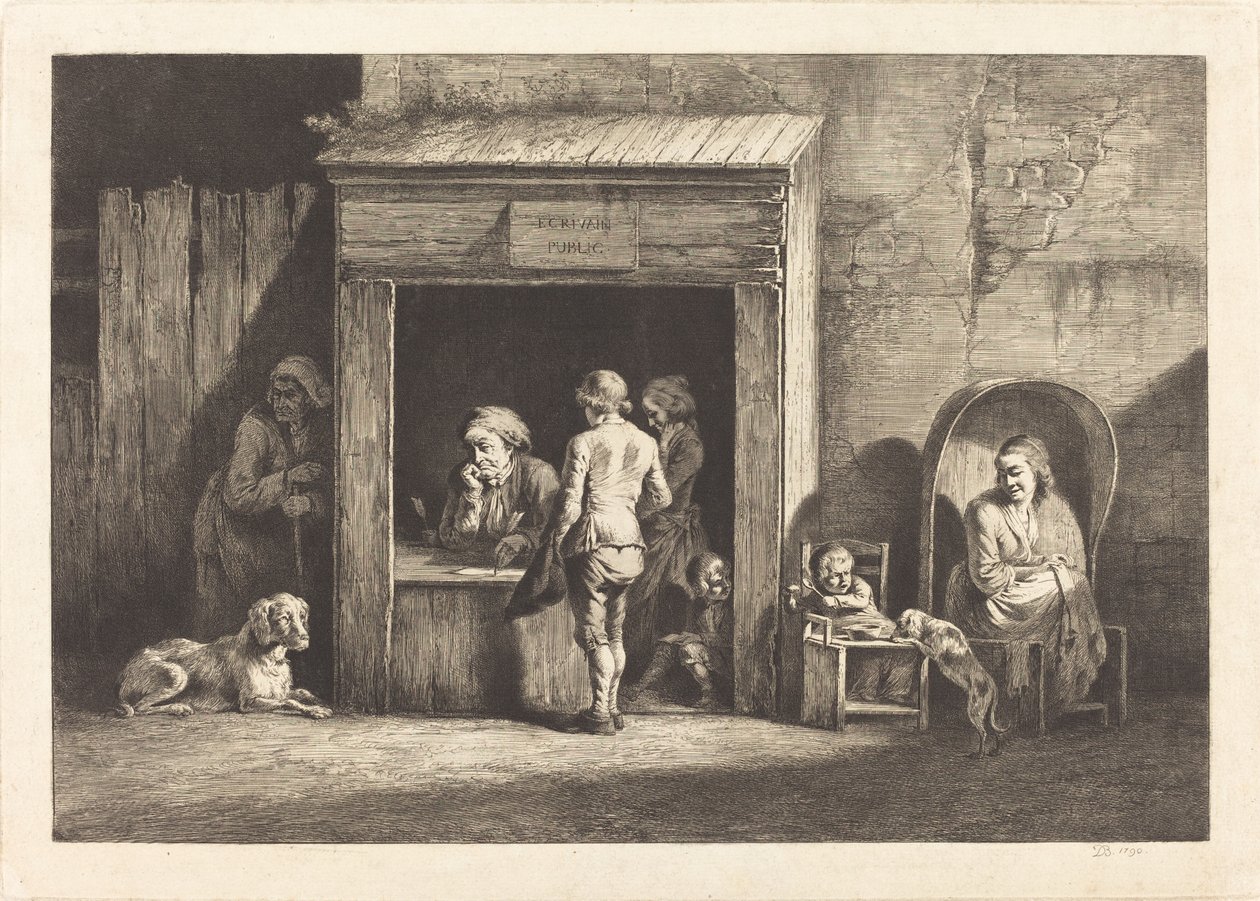 De Openbare Schrijver door Jean Jacques de Boissieu