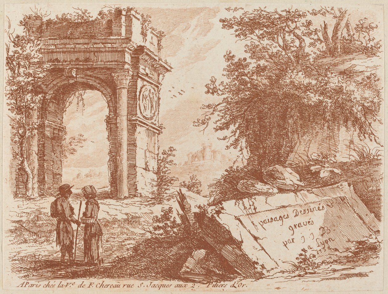 De Triomfboog door Jean Jacques de Boissieu