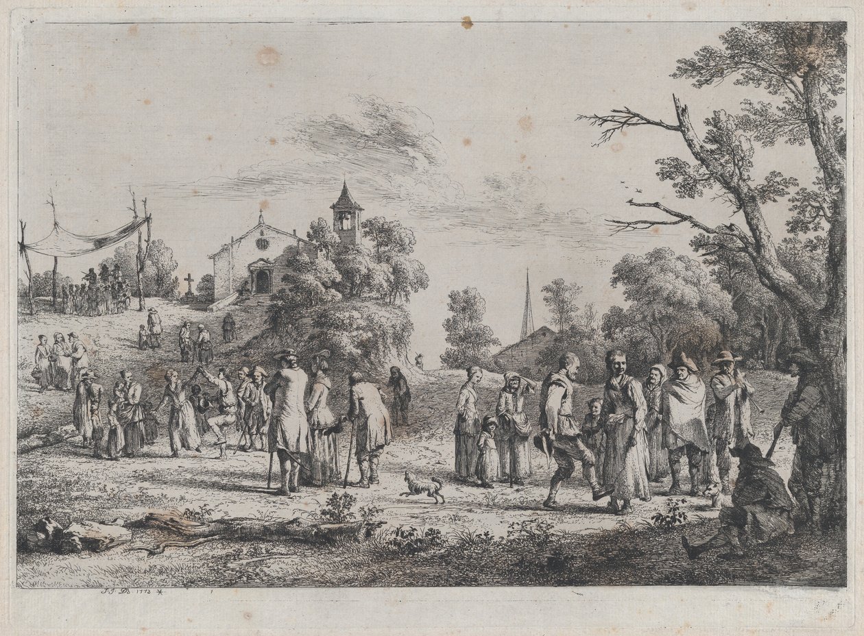 Dorpsfeest door Jean Jacques de Boissieu