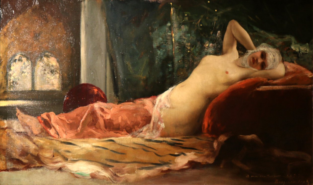 Odaliske. door Jean Joseph Benjamin Constant