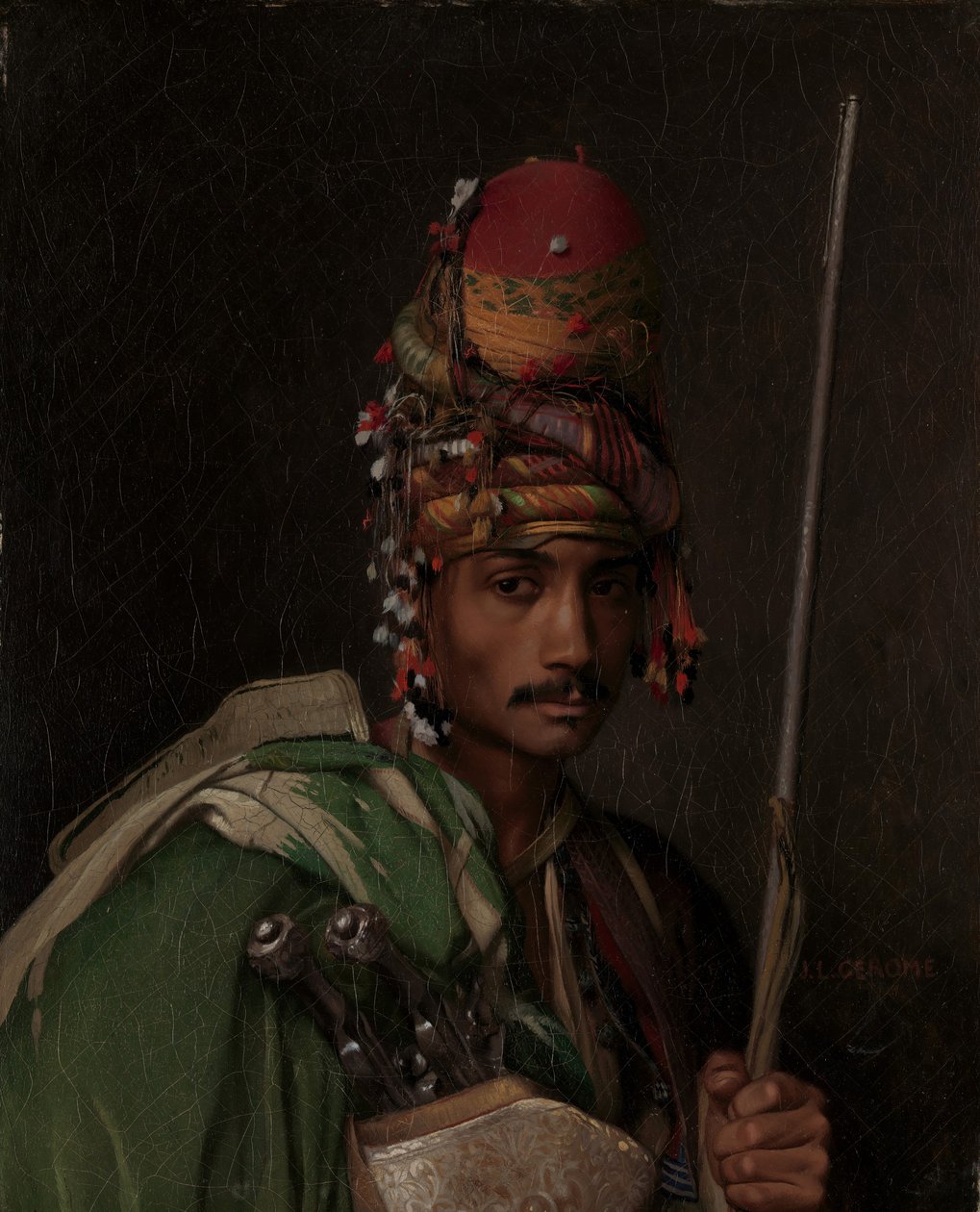 Bashi-Bazouk, ca. 1868-69 door Jean Leon Gerome