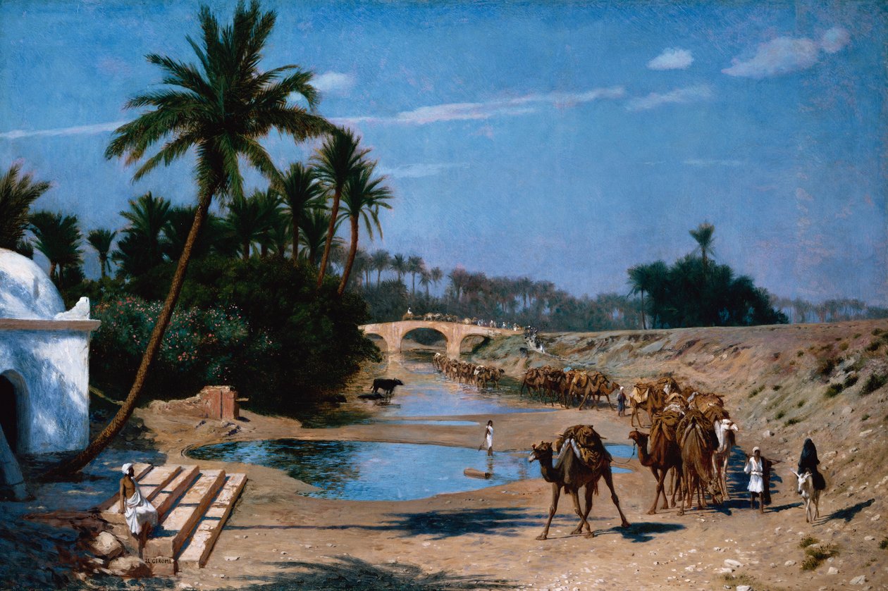 De karavaan door Jean Leon Gerome