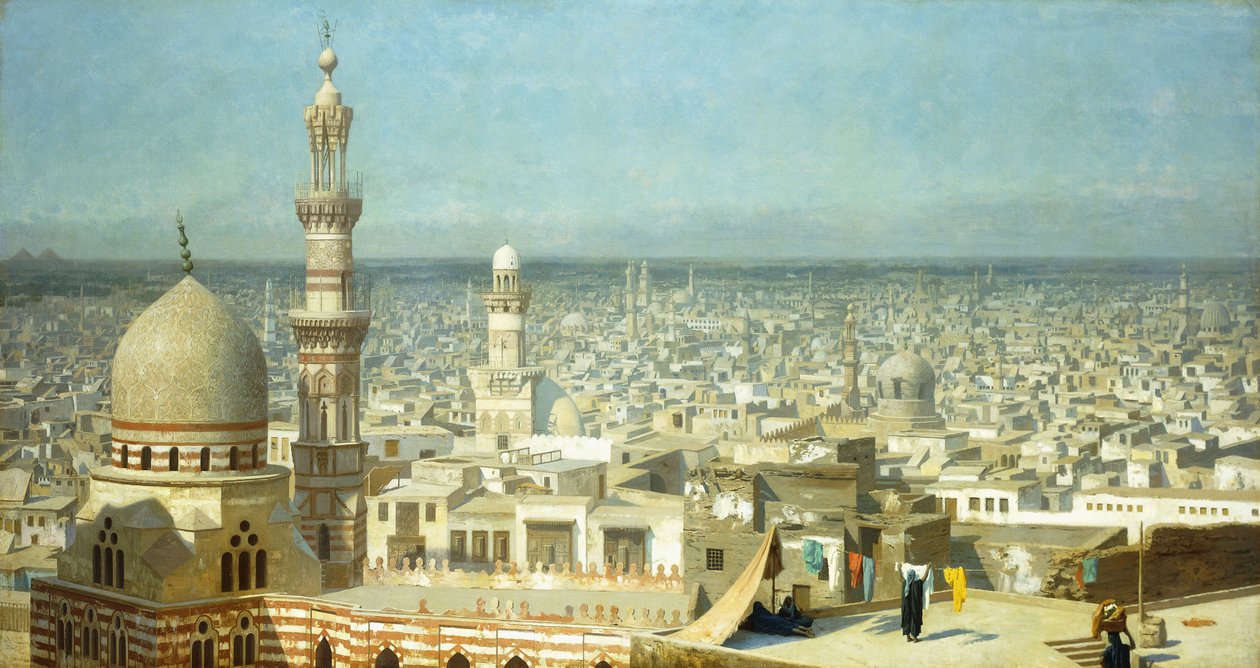 Uitzicht op Caïro door Jean Leon Gerome