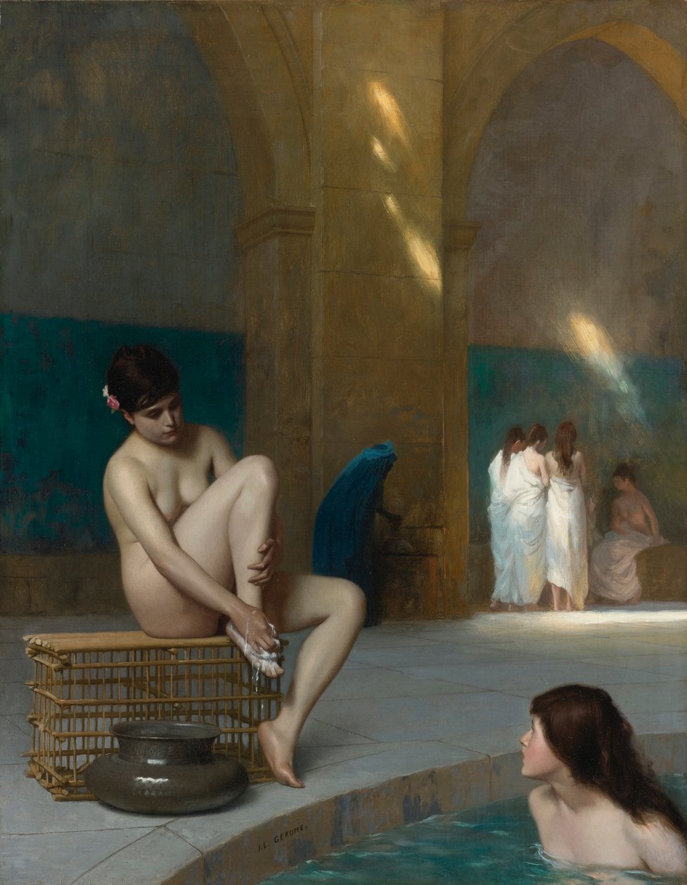Frans:  Femme nue Naakte vrouw door Jean Leon Gerome