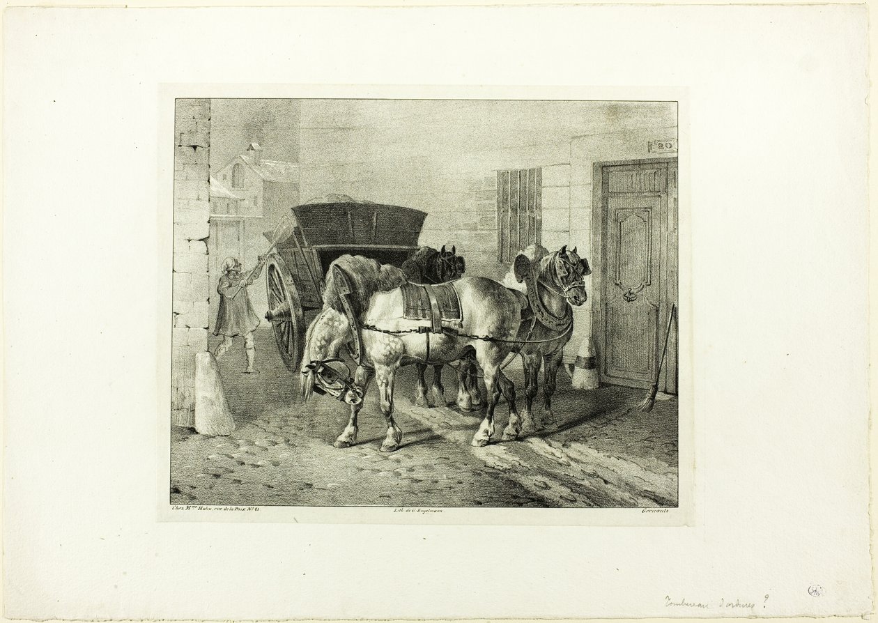 Straatvegers door Jean Louis André Théodore Géricault
