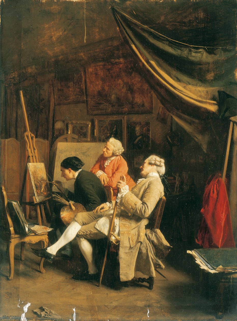 De amateur schilders door Jean Louis Ernest Meissonier