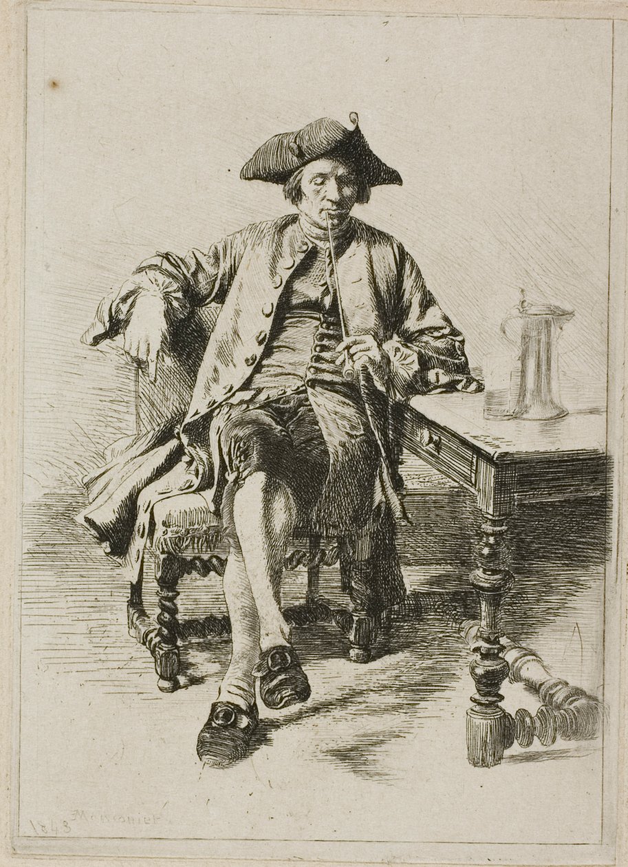 De Grote Roker door Jean Louis Ernest Meissonier