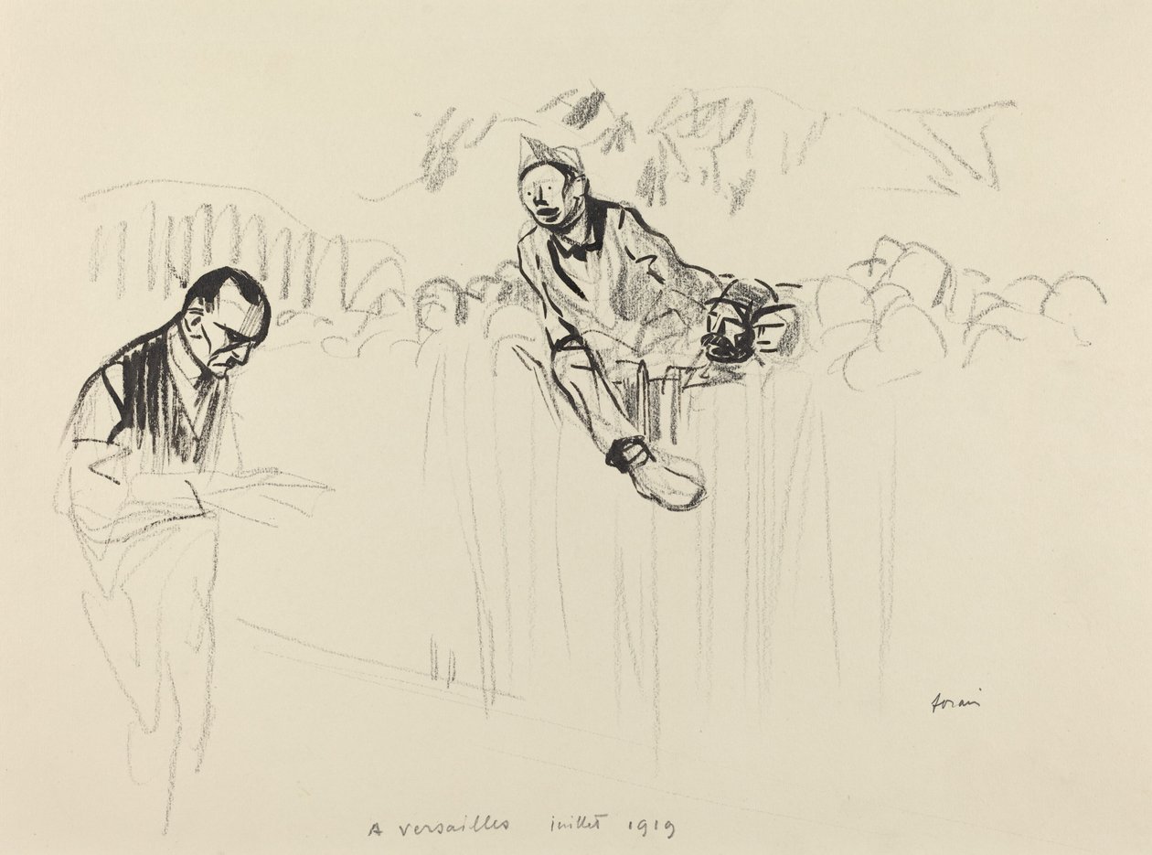 In Versailles juli 1919 door Jean Louis Forain