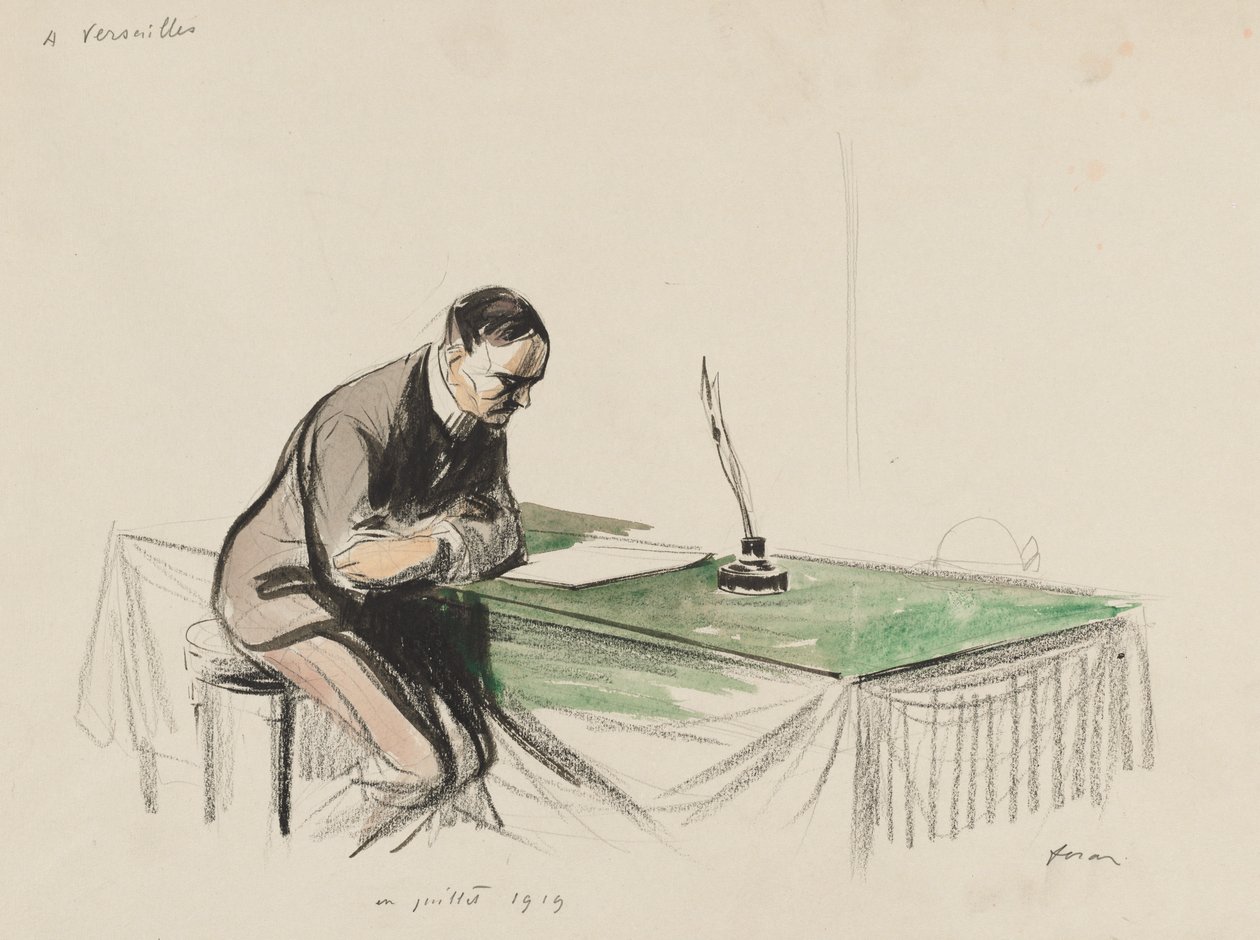 In Versailles, juli 1919 door Jean Louis Forain