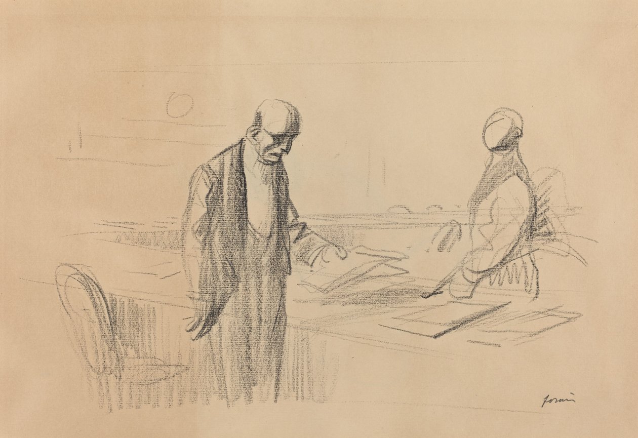 Op de conferentie, ca. 1919 door Jean Louis Forain