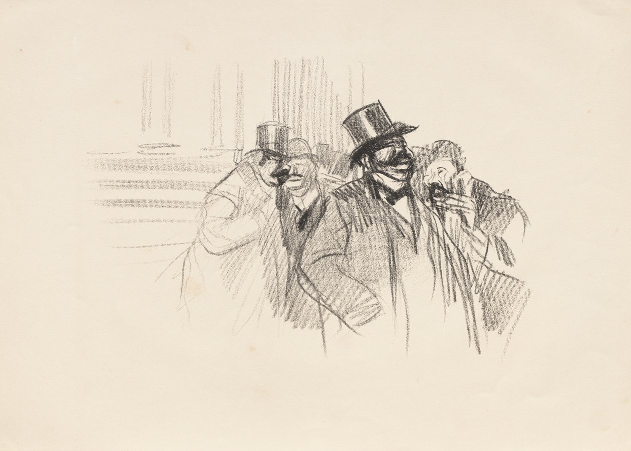 Op de Beurs door Jean Louis Forain