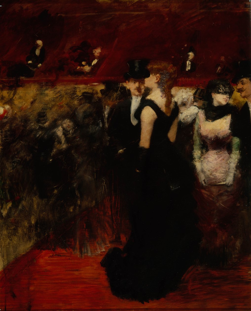 Bal in de Parijse Opera door Jean Louis Forain
