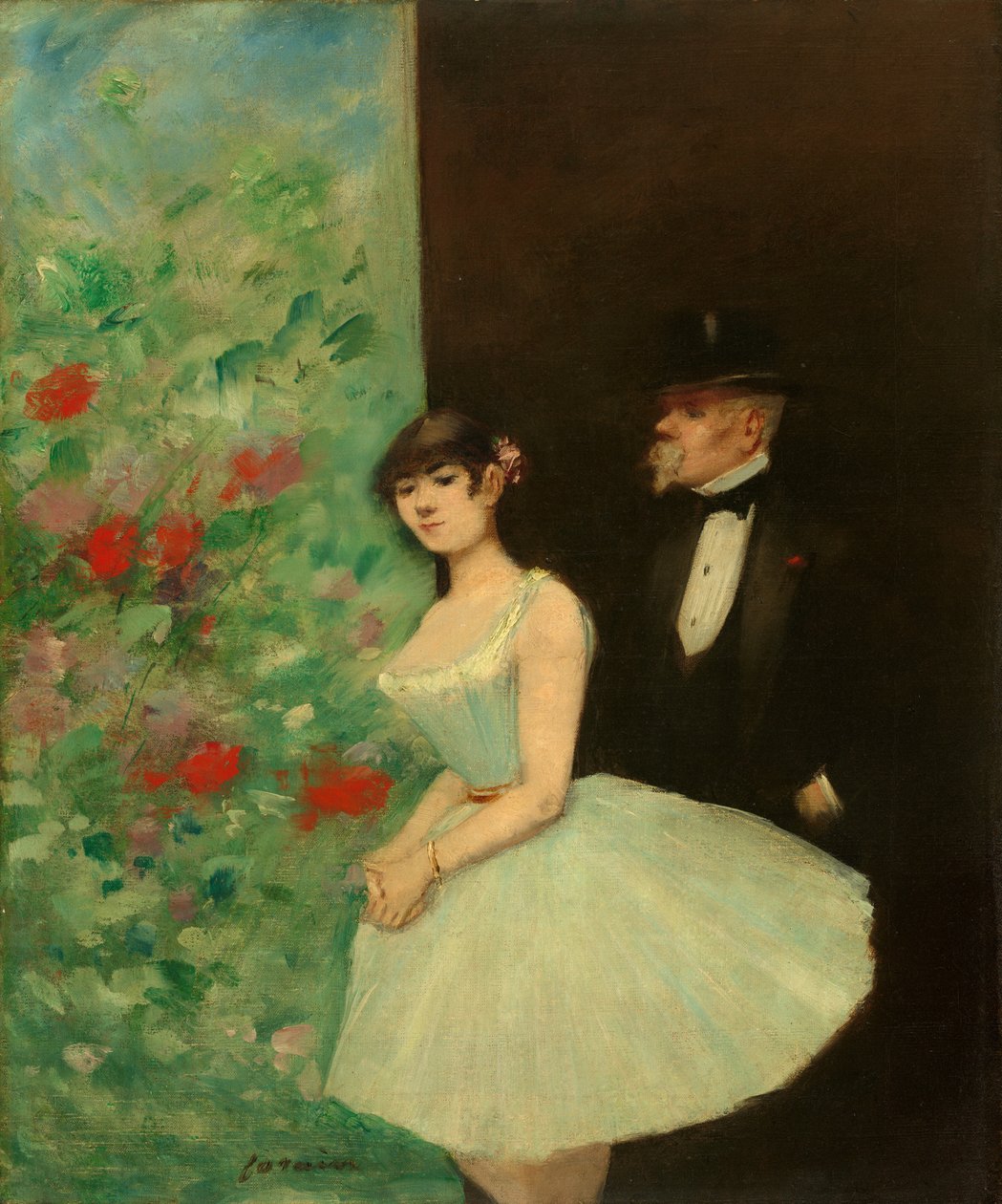 Achter de schermen door Jean Louis Forain