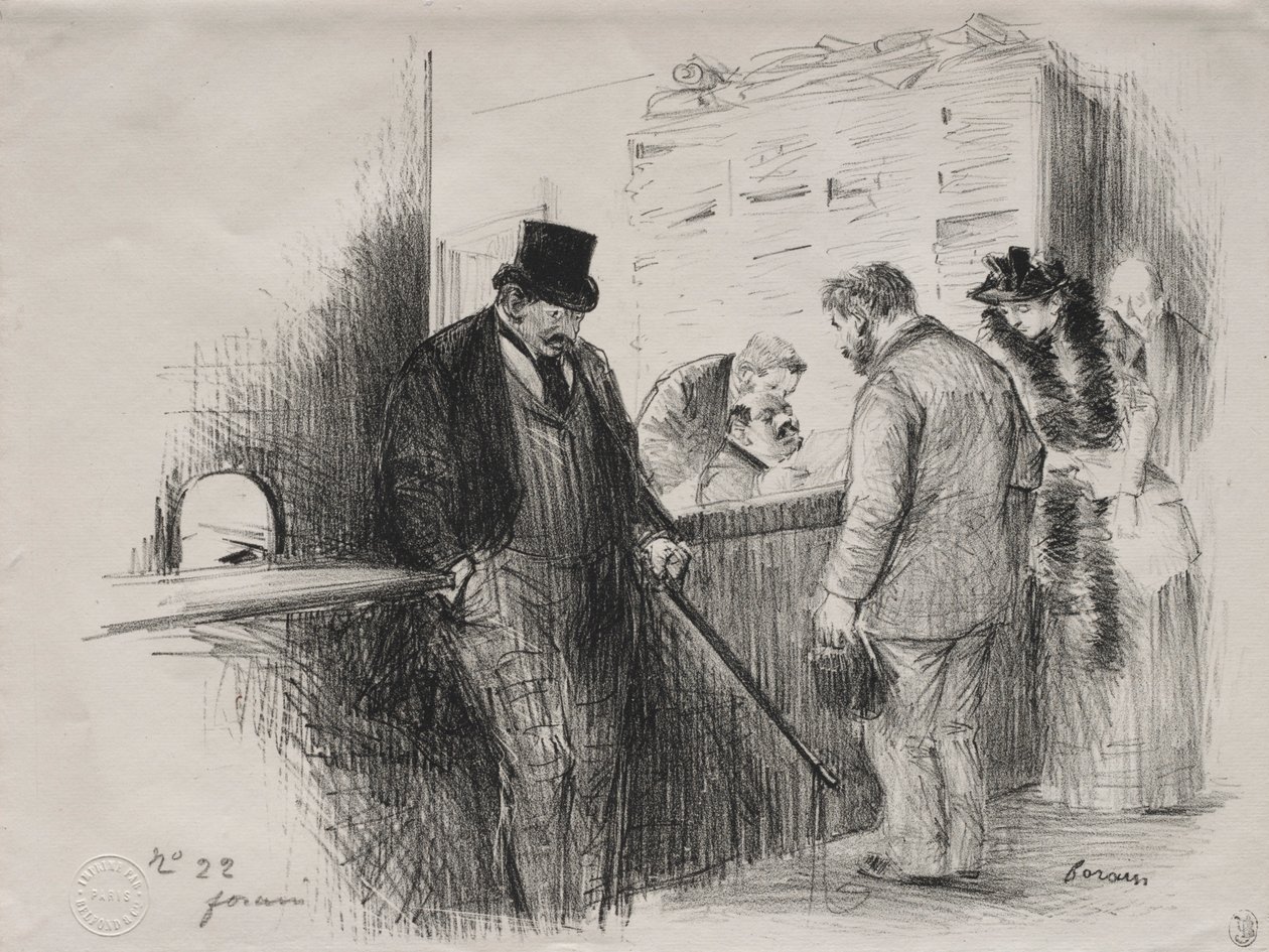 Chez lHuissler door Jean Louis Forain