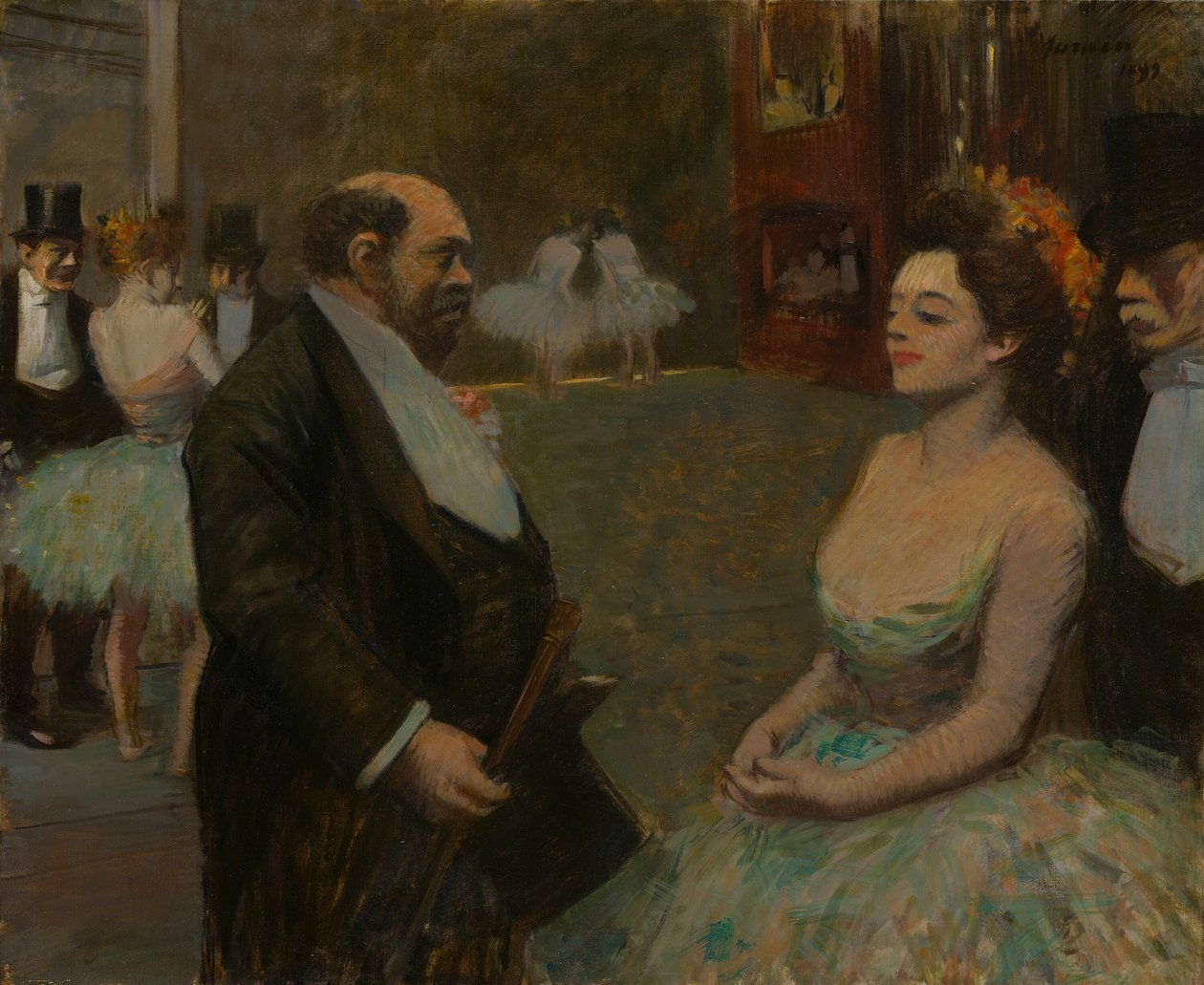 In de coulissen, 1899 door Jean Louis Forain