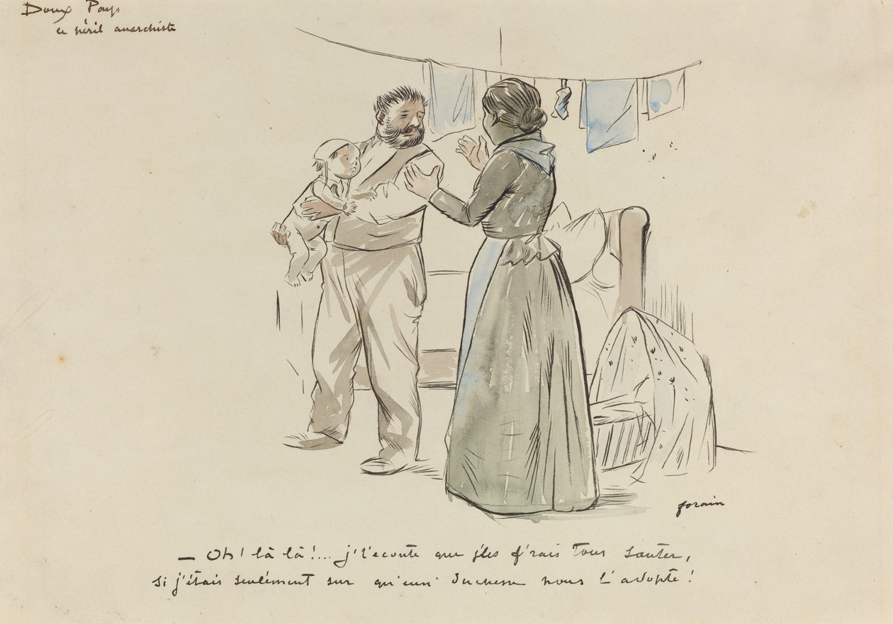 Le Peril Anarchiste door Jean Louis Forain