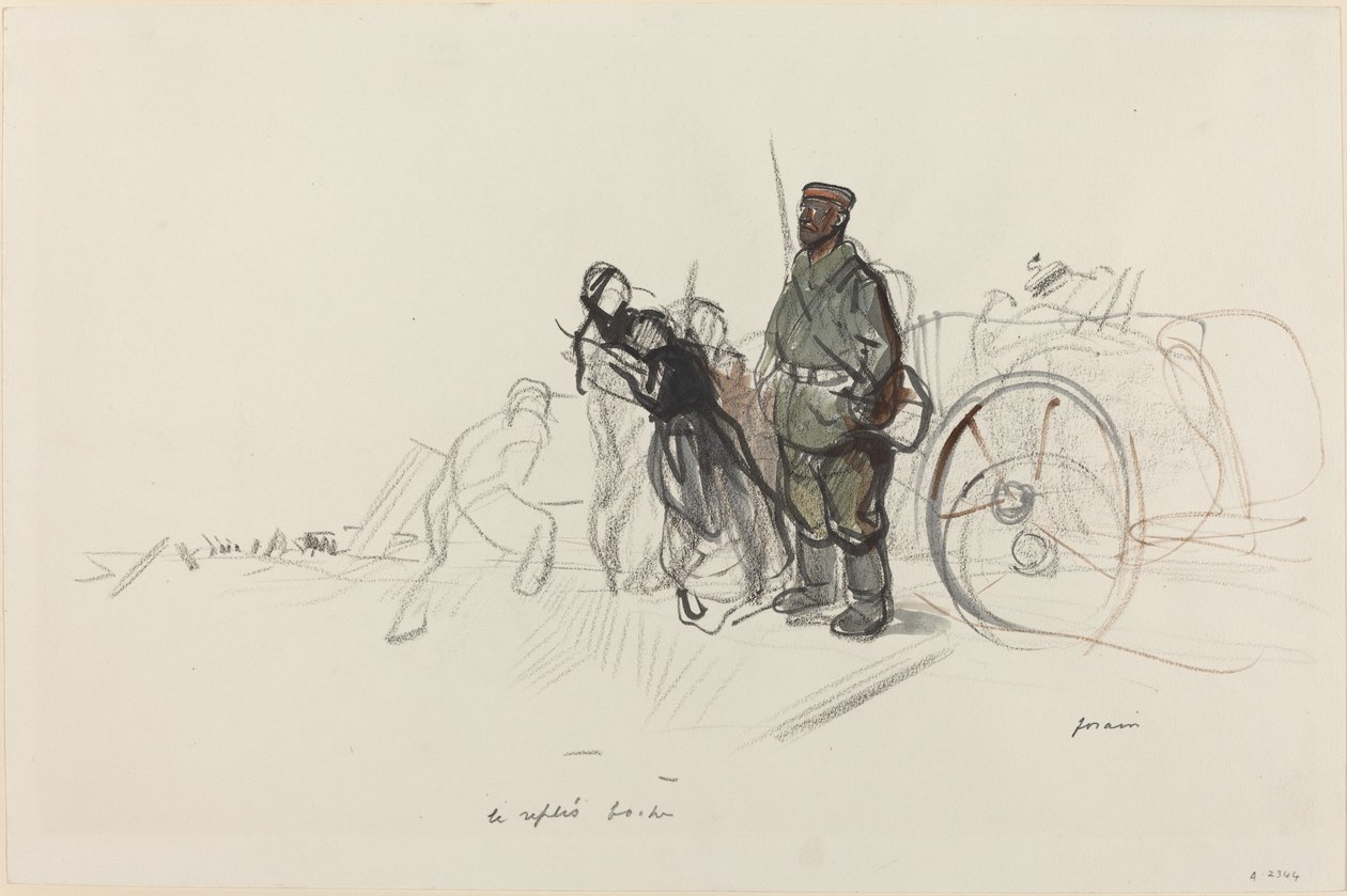 Le replis boche, ca. 1914-1919 door Jean Louis Forain