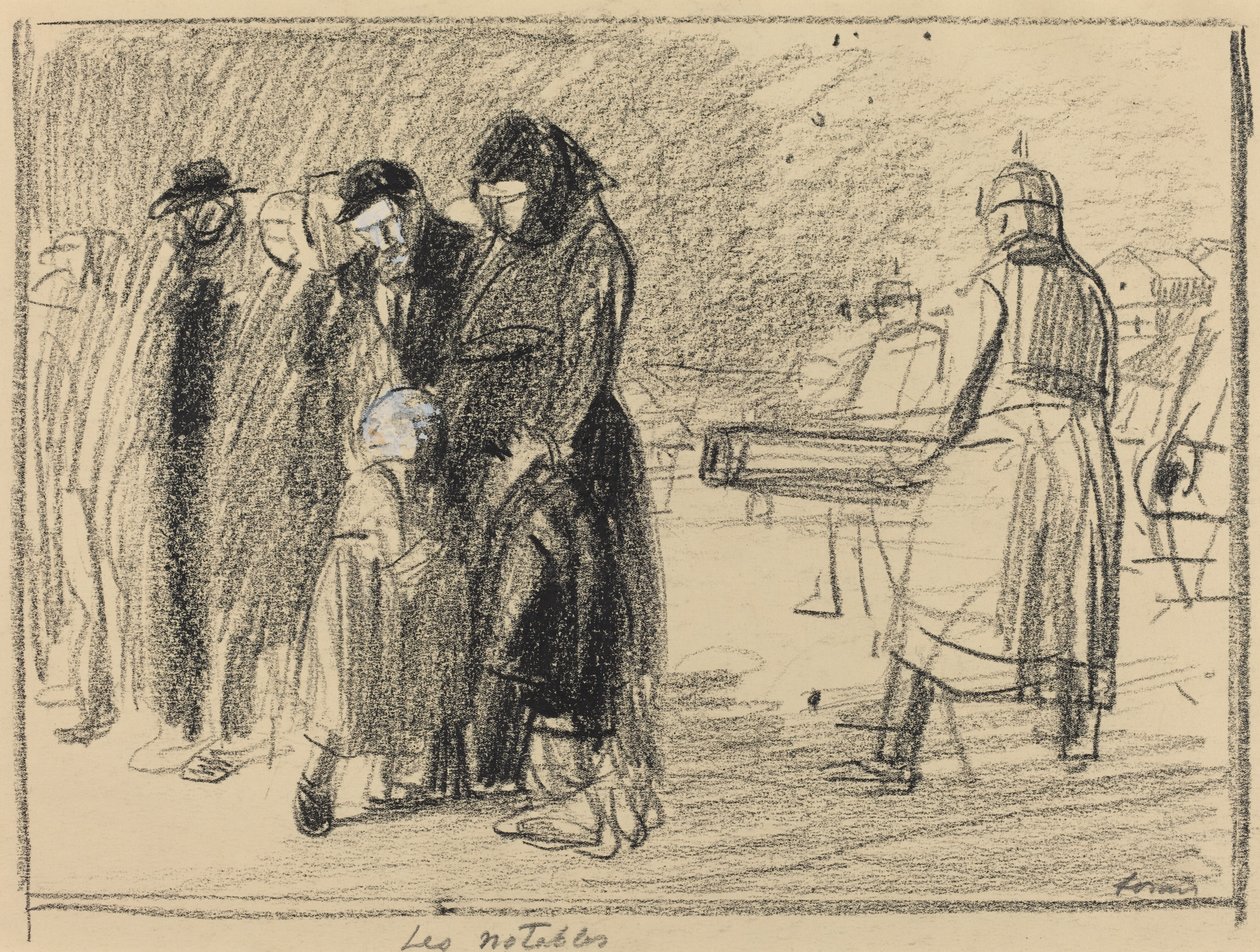 Les notables, ca. 1914-1919 door Jean Louis Forain