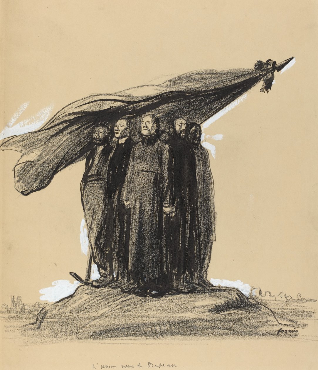 De Unie onder de Vlag door Jean Louis Forain