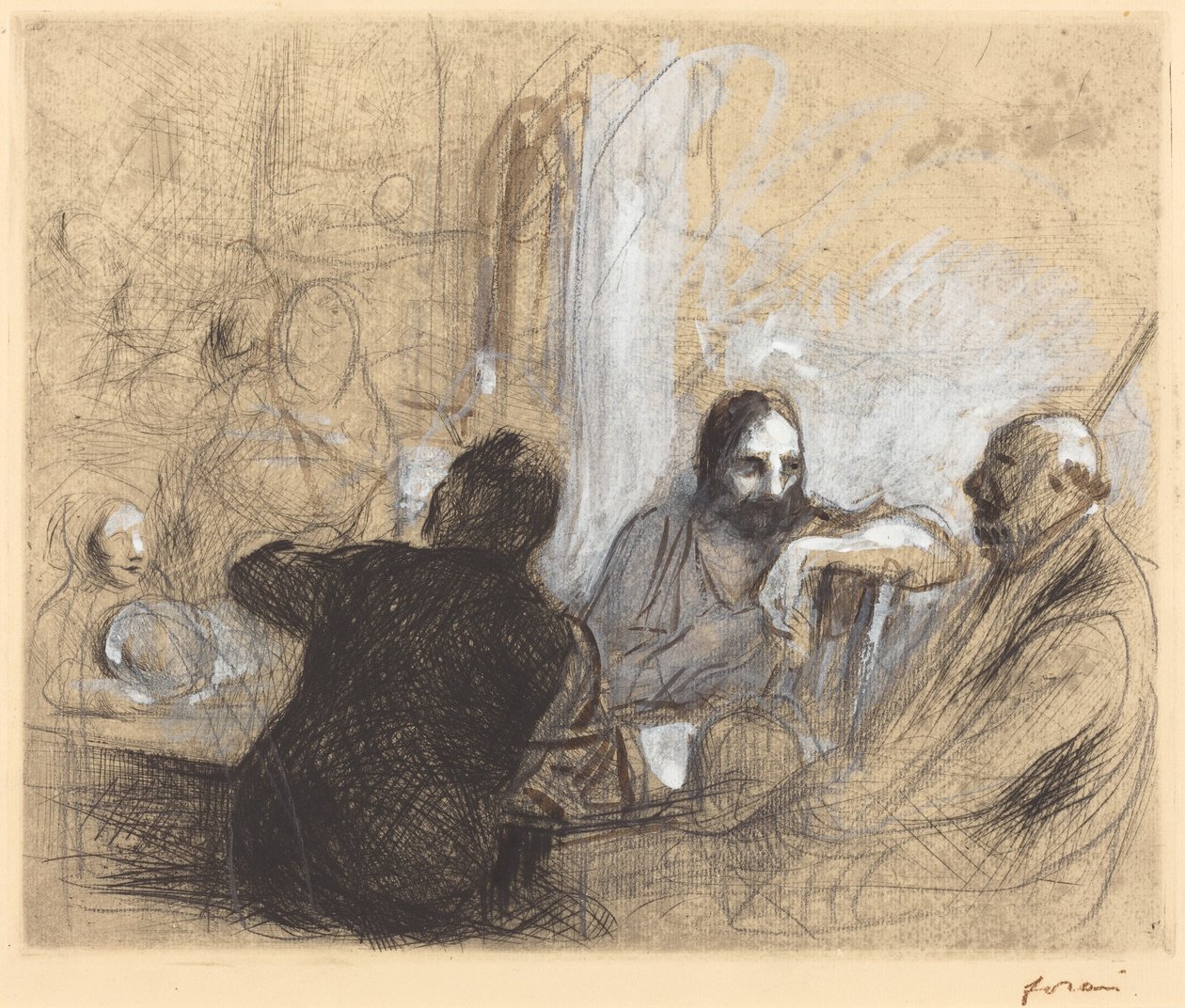 Pelgrims in Emmaus door Jean Louis Forain