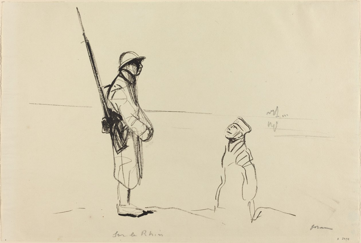 Sur le Rhin, c. 1914-1919 door Jean Louis Forain