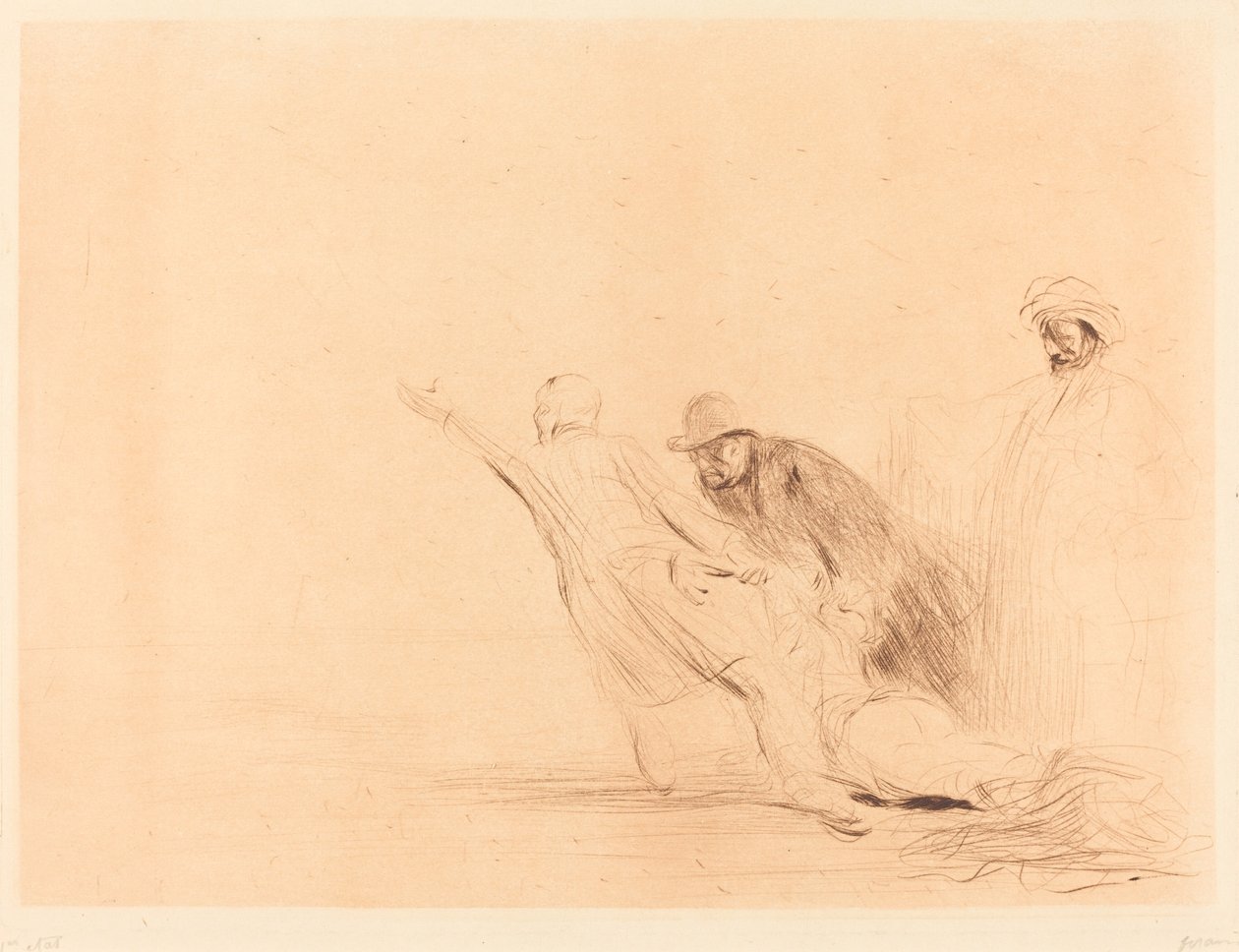 De Overspelige (derde plaat) door Jean Louis Forain